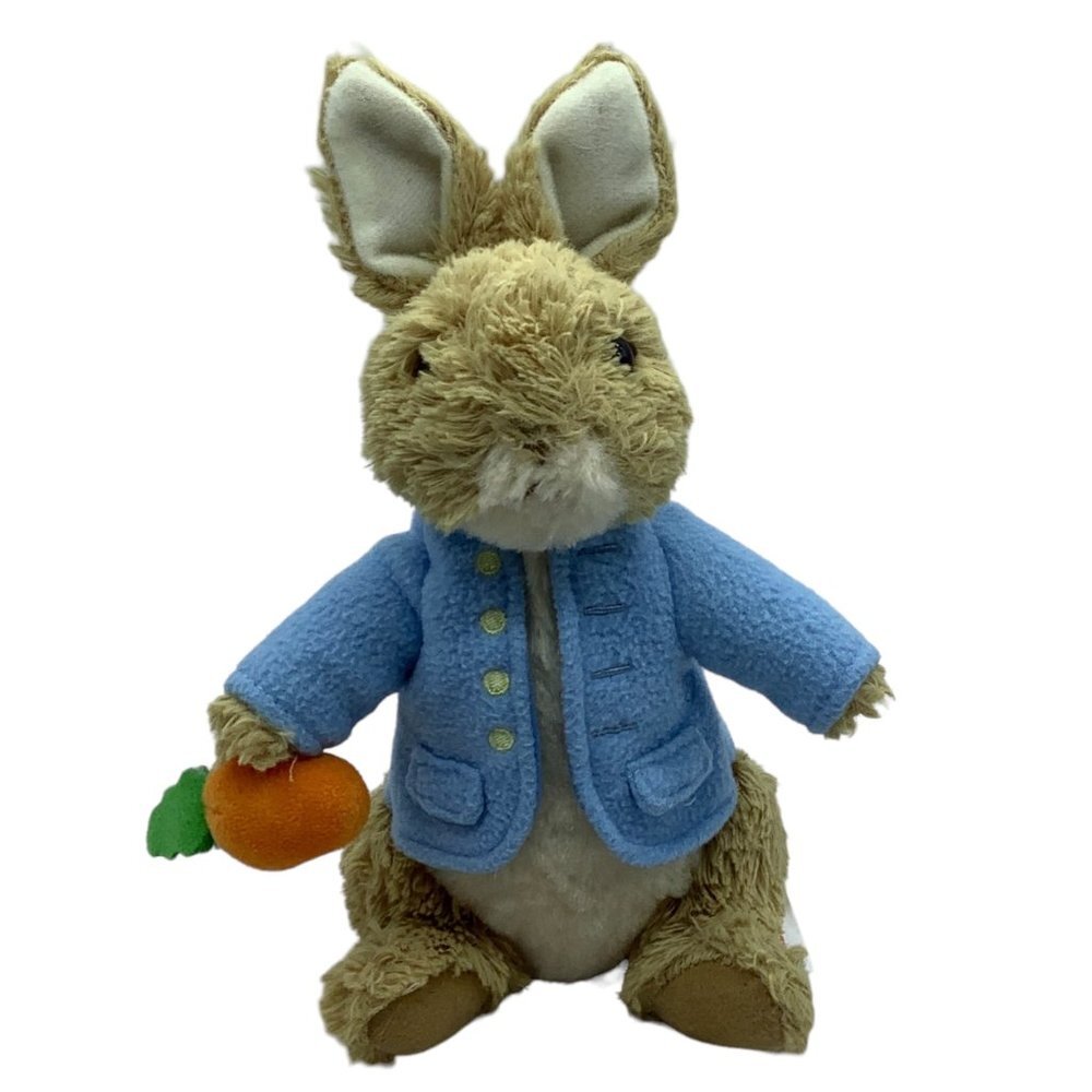 Beatrix Potter Peter Rabbit Bunny Plush Stuffed Animal Carrot Cardigan Soft Cute